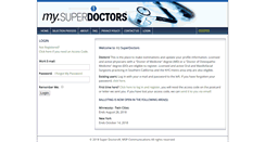 Desktop Screenshot of my.superdoctors.com