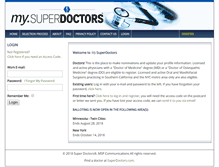 Tablet Screenshot of my.superdoctors.com